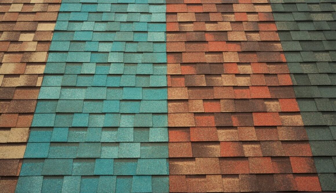 Comparison of different colored shingles
