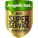 Angies list super service award logo