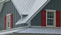 Metal residential house roof