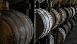 Bourbon Barrels in Rickhouse